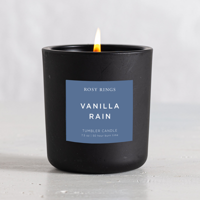 Vanilla Rain Boxed Glass Tumbler Candle