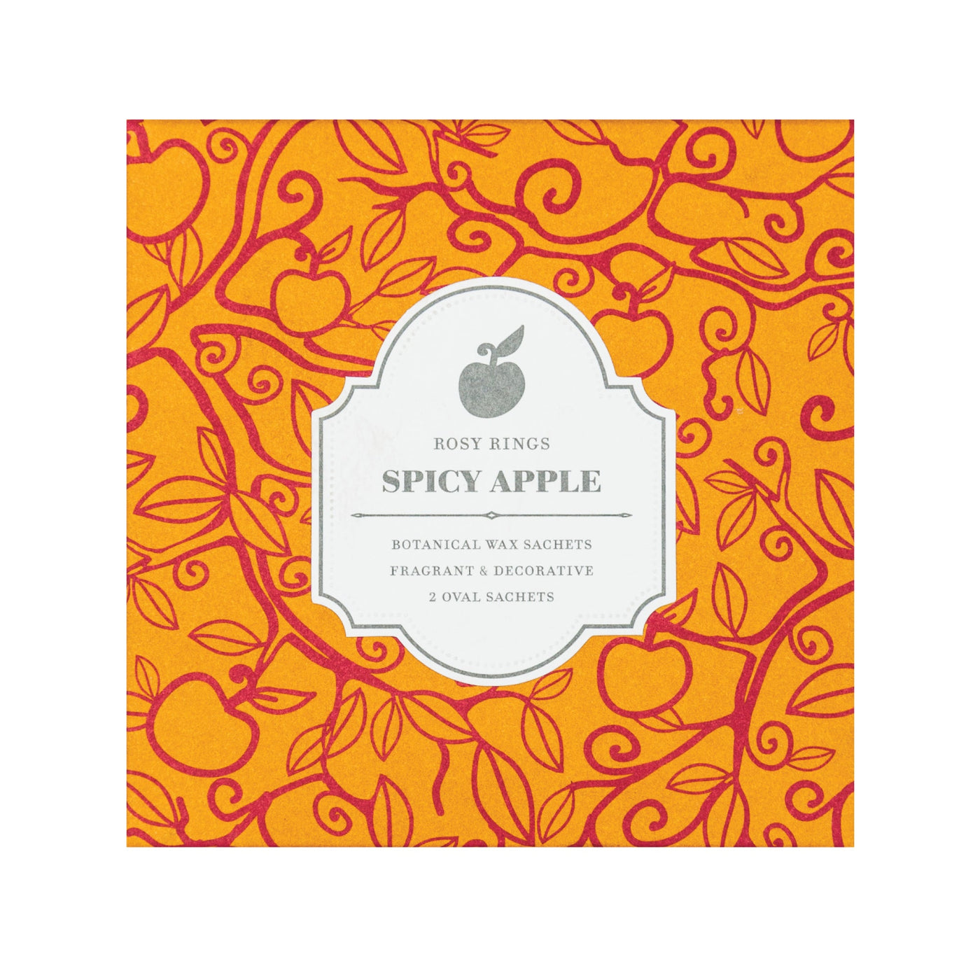 Spicy Apple Oval Botanical Sachets - Set of 2