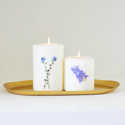 Roman Lavender Tall Pillar Botanical Candle