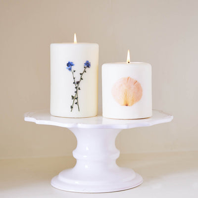 Roman Lavender Tall Pillar Botanical Candle