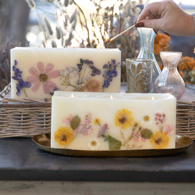 Roman Lavender Brick Botanical Candle