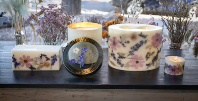 Roman Lavender Brick Botanical Candle
