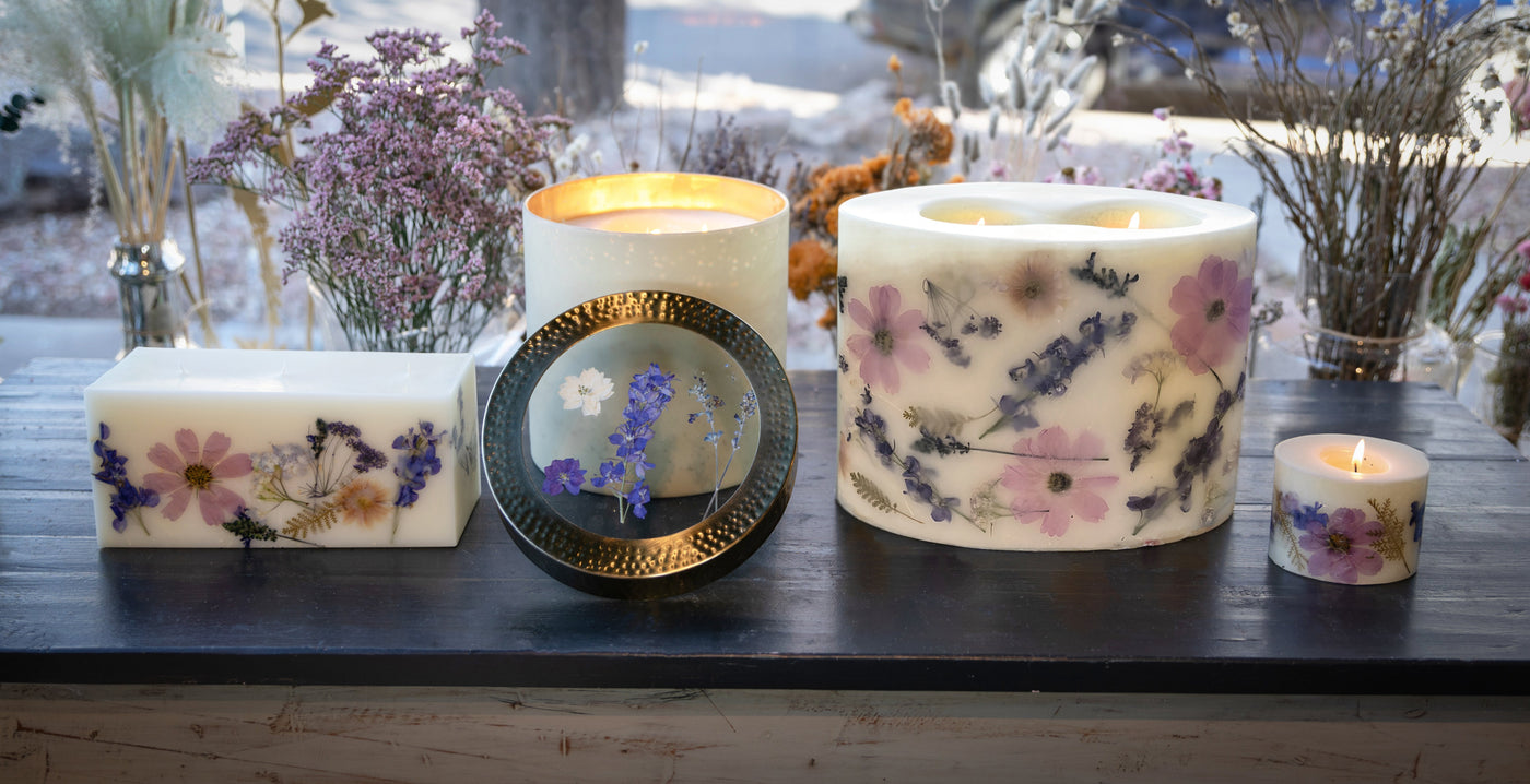 Roman Lavender Oval Botanical Candle