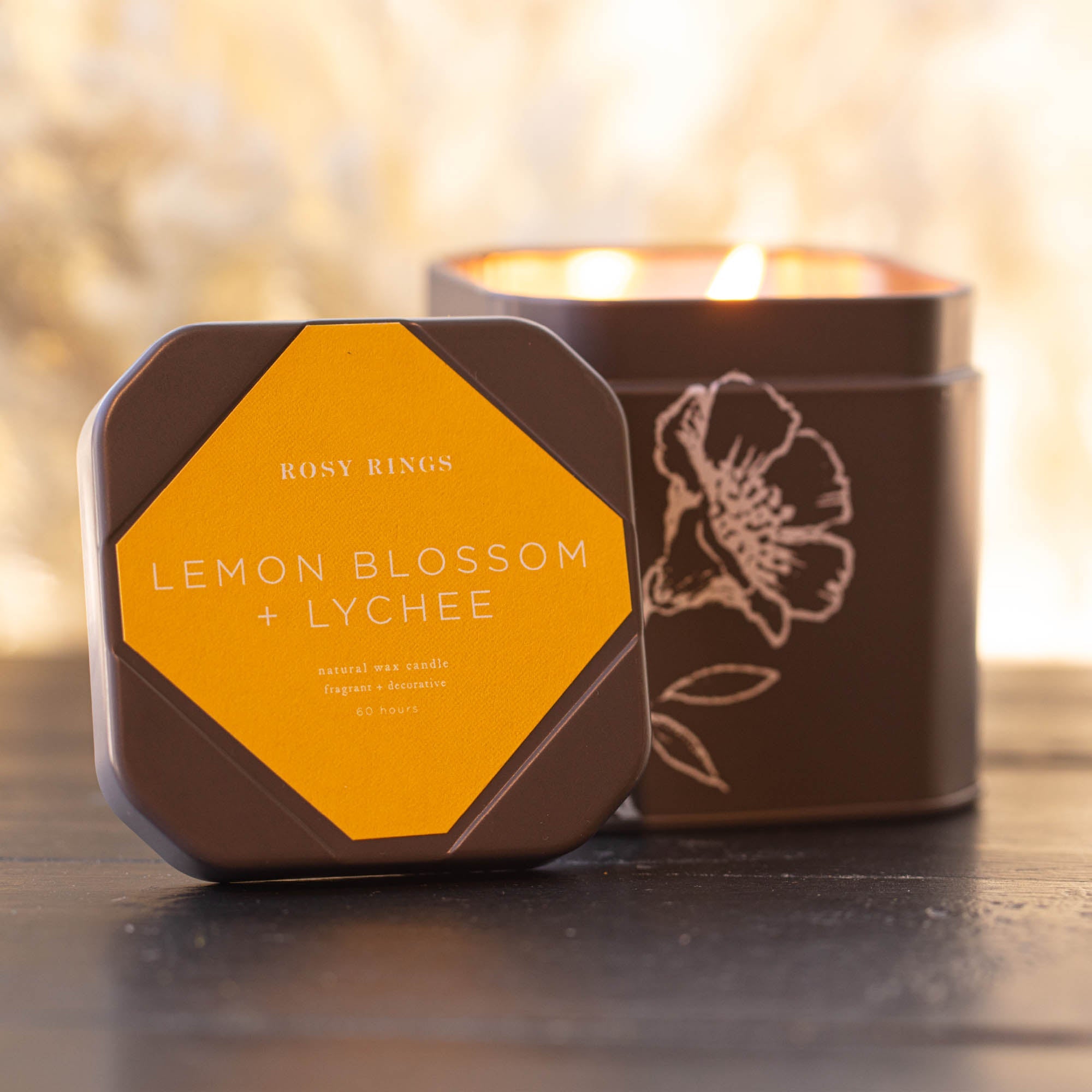 Accent Tin Candle - Lemon Blossom – Rosy Rings