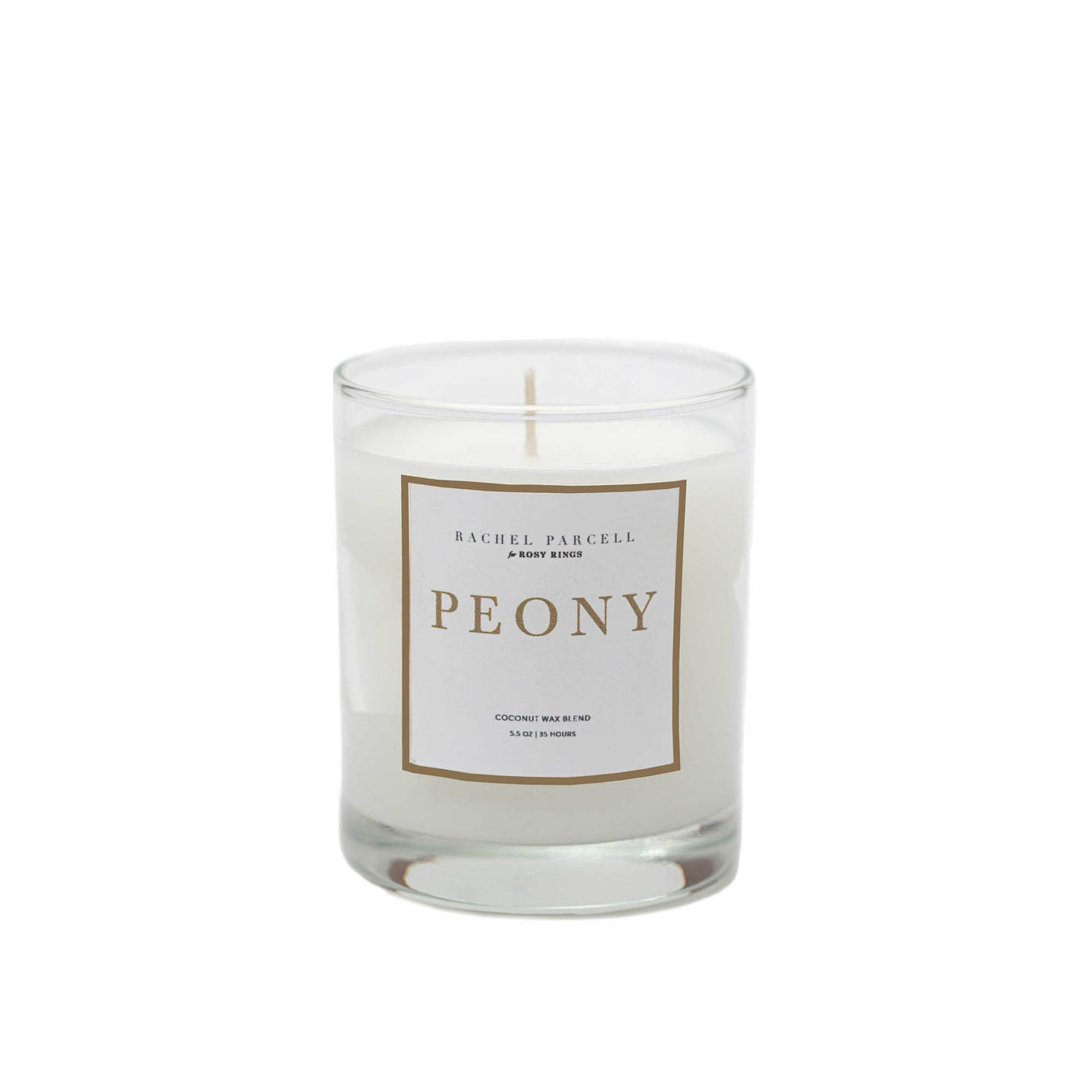 Rachel Parcell + Rosy Rings Peony Signature Glass Candle