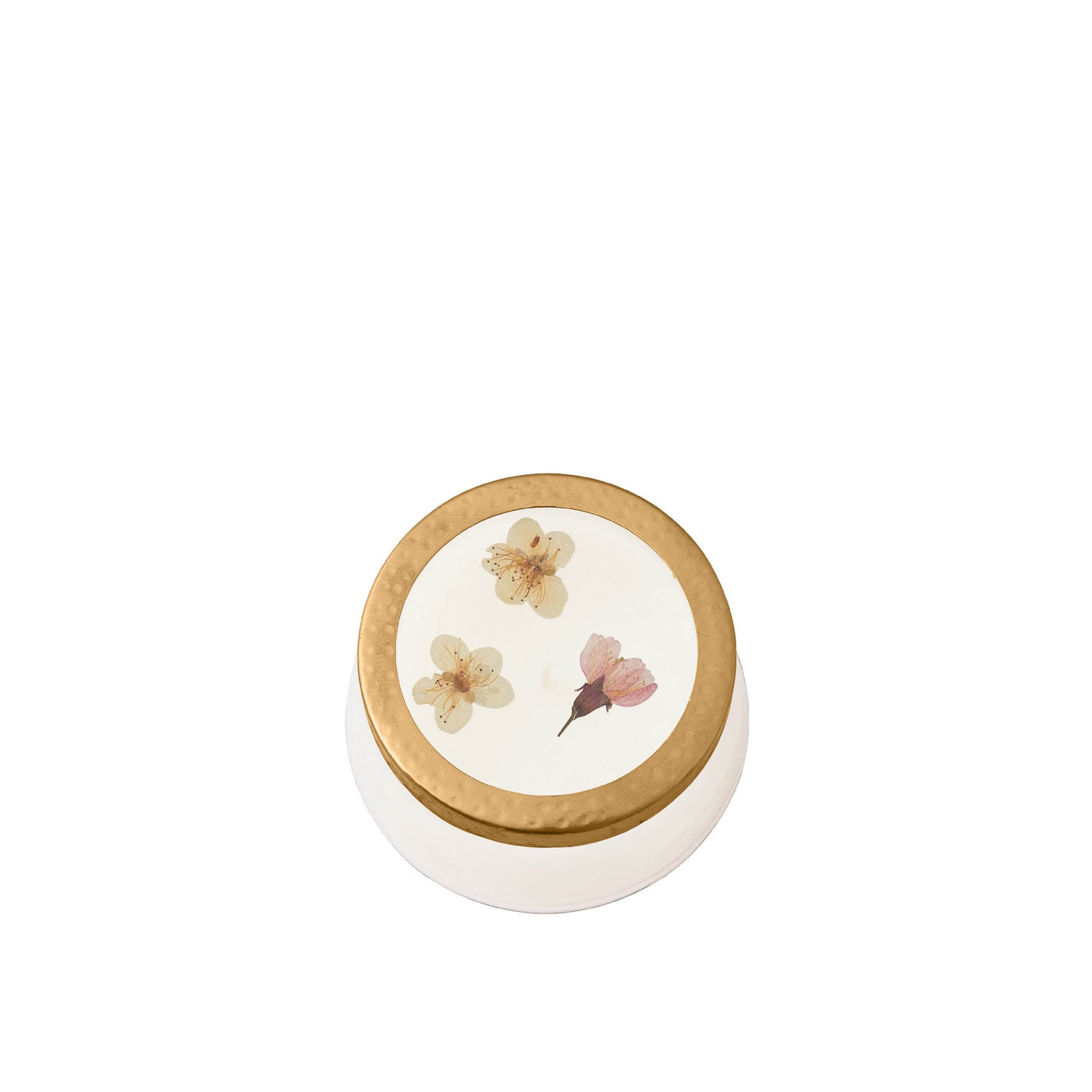 Geranium Oud Medium Pressed Floral Candle