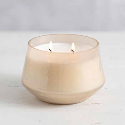 Violet Verbena Large Pressed Floral Candle