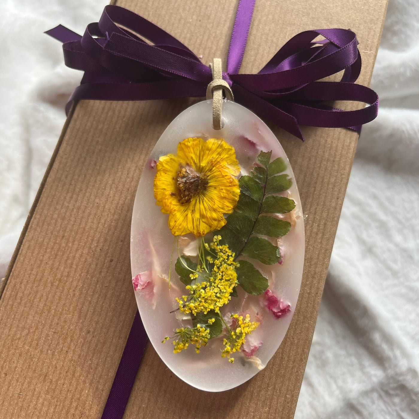 Lemon Blossom Oval Botanical Sachets - Set of 2