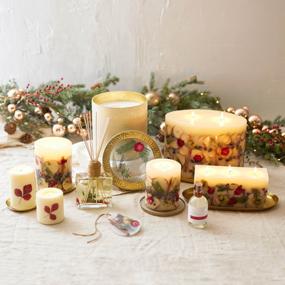 Spicy Apple Small Round Botanical Candle