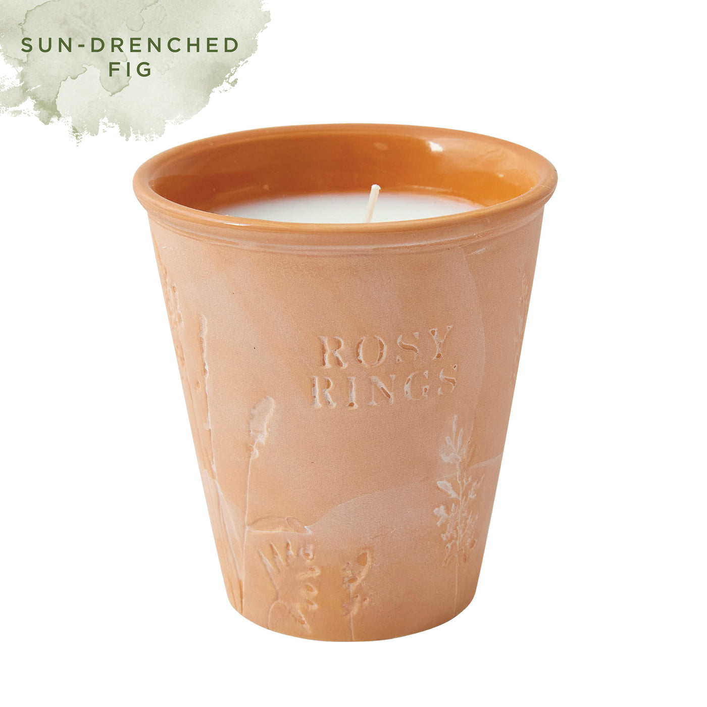 Sun-Drenched Fig Garden Pot Candle